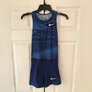 Nike 2020 Pro Elite Women’s Track Speedsuit US S Blue AJ5999-XXX